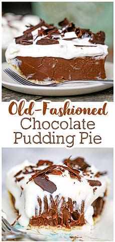 Old-Fashioned Chocolate Pudding Pie