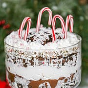 Peppermint Candy Brownie Trifle
