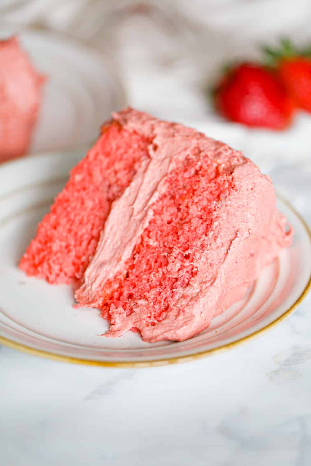 strawberry cake using cake mix