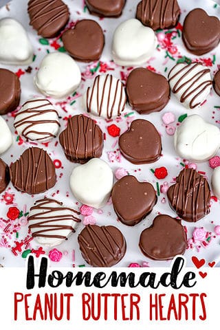 Chocolate Peanut Butter Hearts
