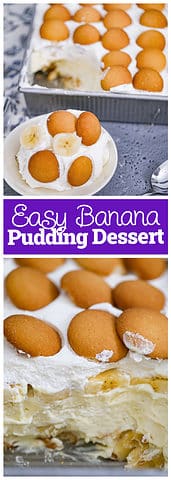 Easy Banana Layered Pudding Dessert