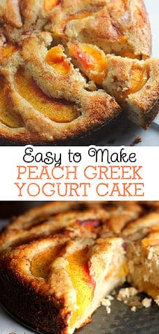 Heavenly Peach Greek Yogurt Cake