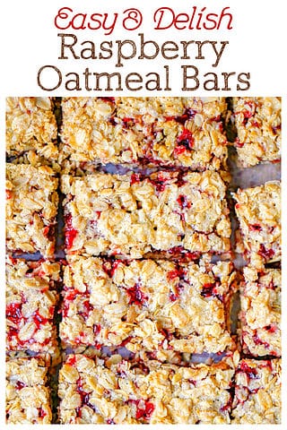Super Healthy Raspberry Oatmeal Bars