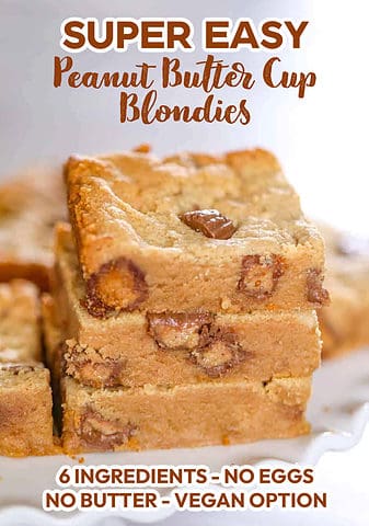 Peanut Butter Cup Blondies