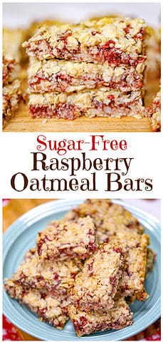 Healthy Raspberry Oatmeal Bars