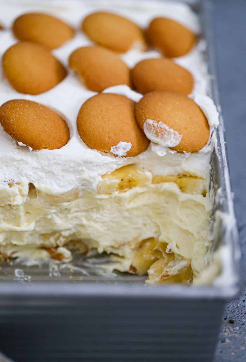 Easy 6 Ingredient Banana Pudding Dessert recipe with layers