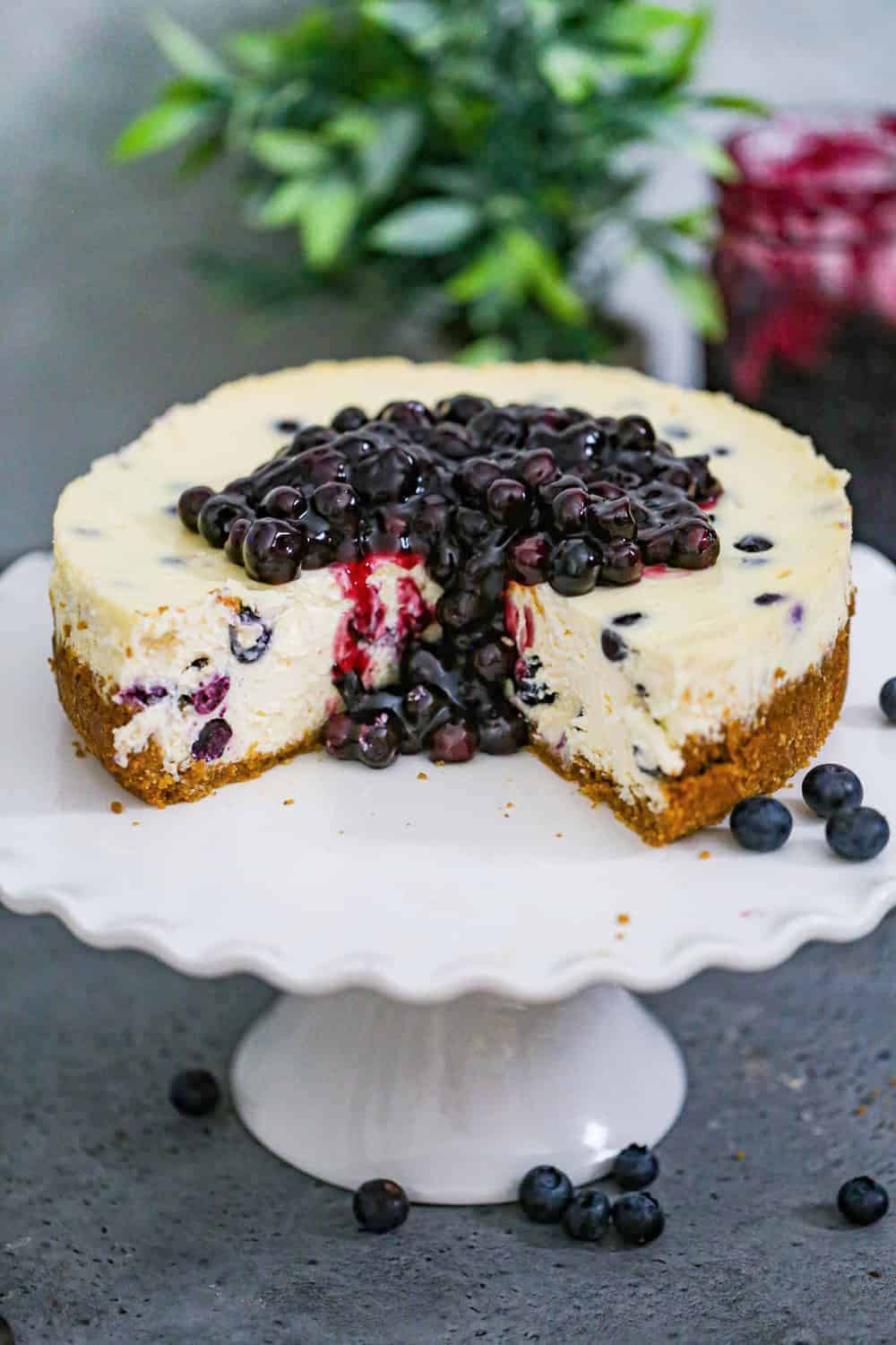 Fluffy & Creamy best Blueberry Cheesecake recipe