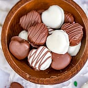 Chocolate Covered Peanut Butter Valentine Hearts