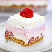 No Bake Strawberry Cream Layered Dessert