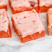 Super Easy Strawberry Brownies