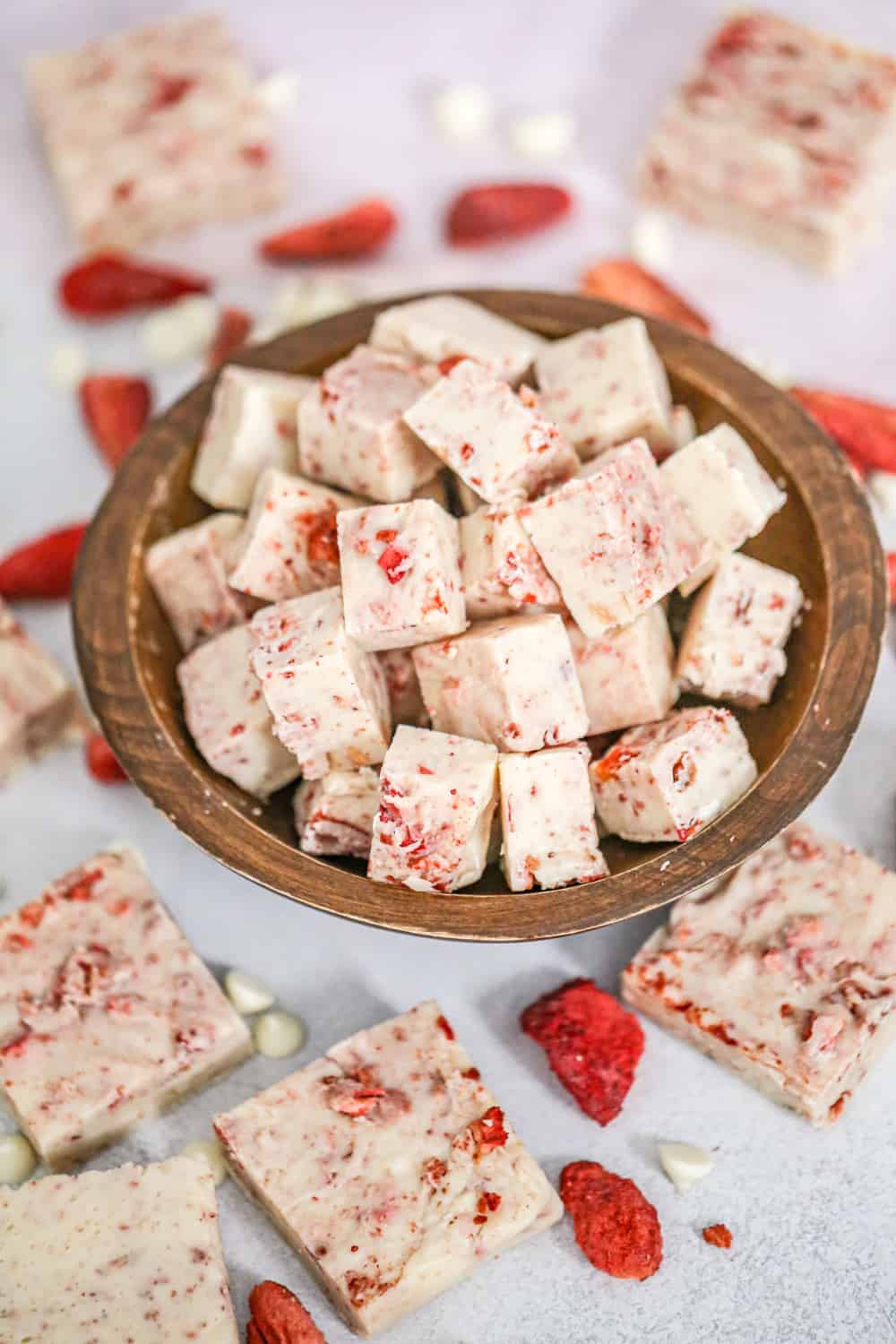 Easy Strawberry White Chocolate Fudge The Baking ChocolaTess