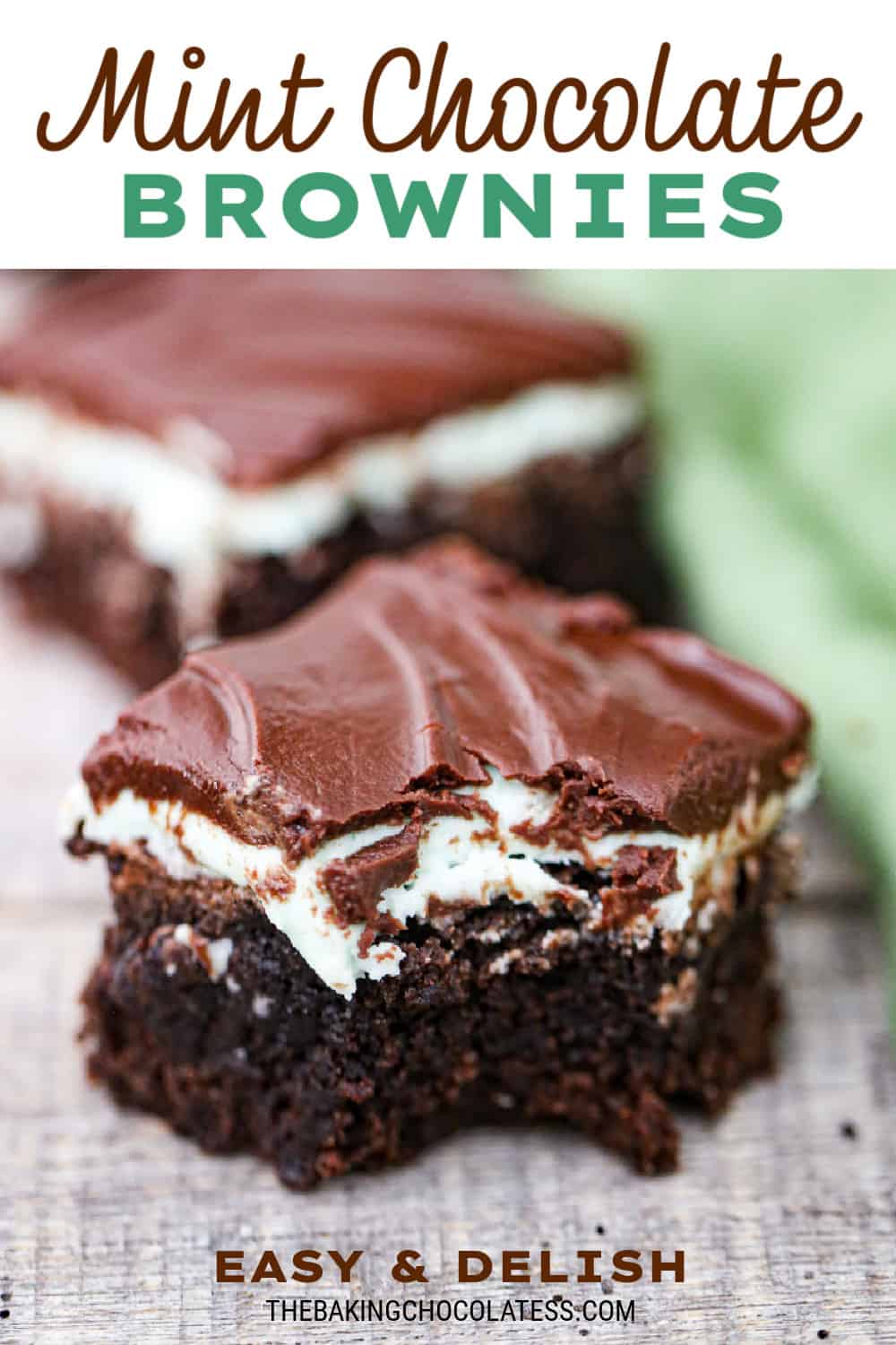 easy chocolate mint brownies