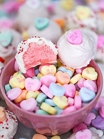 Valentine Candy Strawberry Cream Jello Truffles