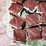Mint Chocolate Layered Brownies