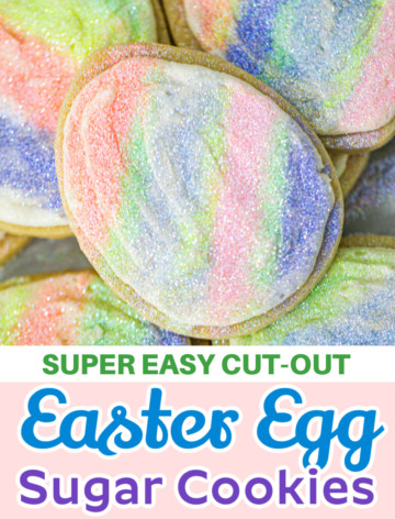 Easter Egg Cut-Out Sugar Cookies