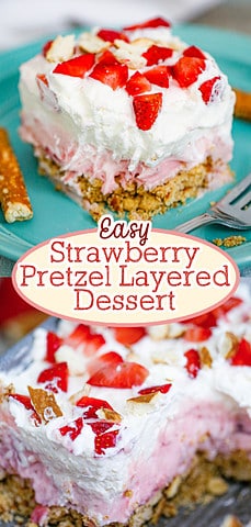 Strawberry Pretzel Layered Dessert