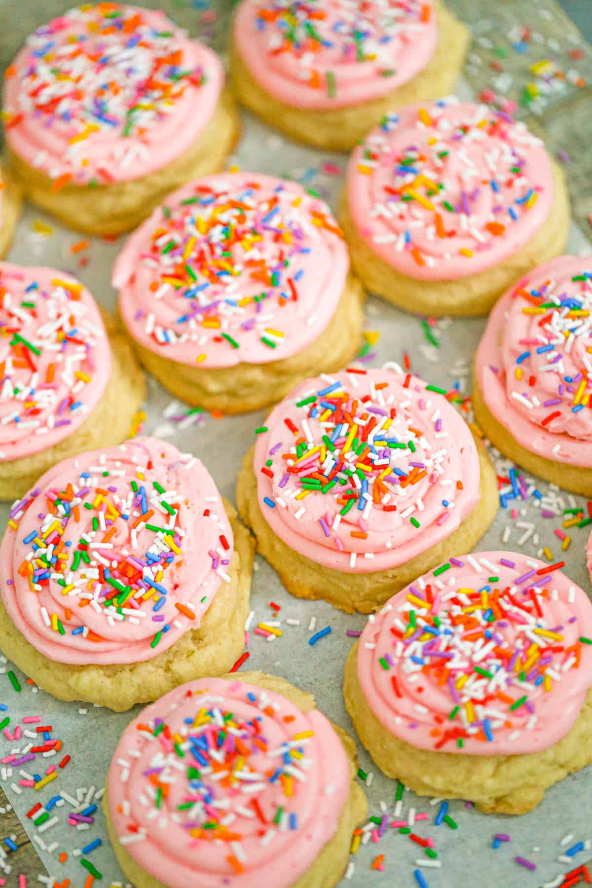 copycat pink crumbl cookie sugar cookie recipe