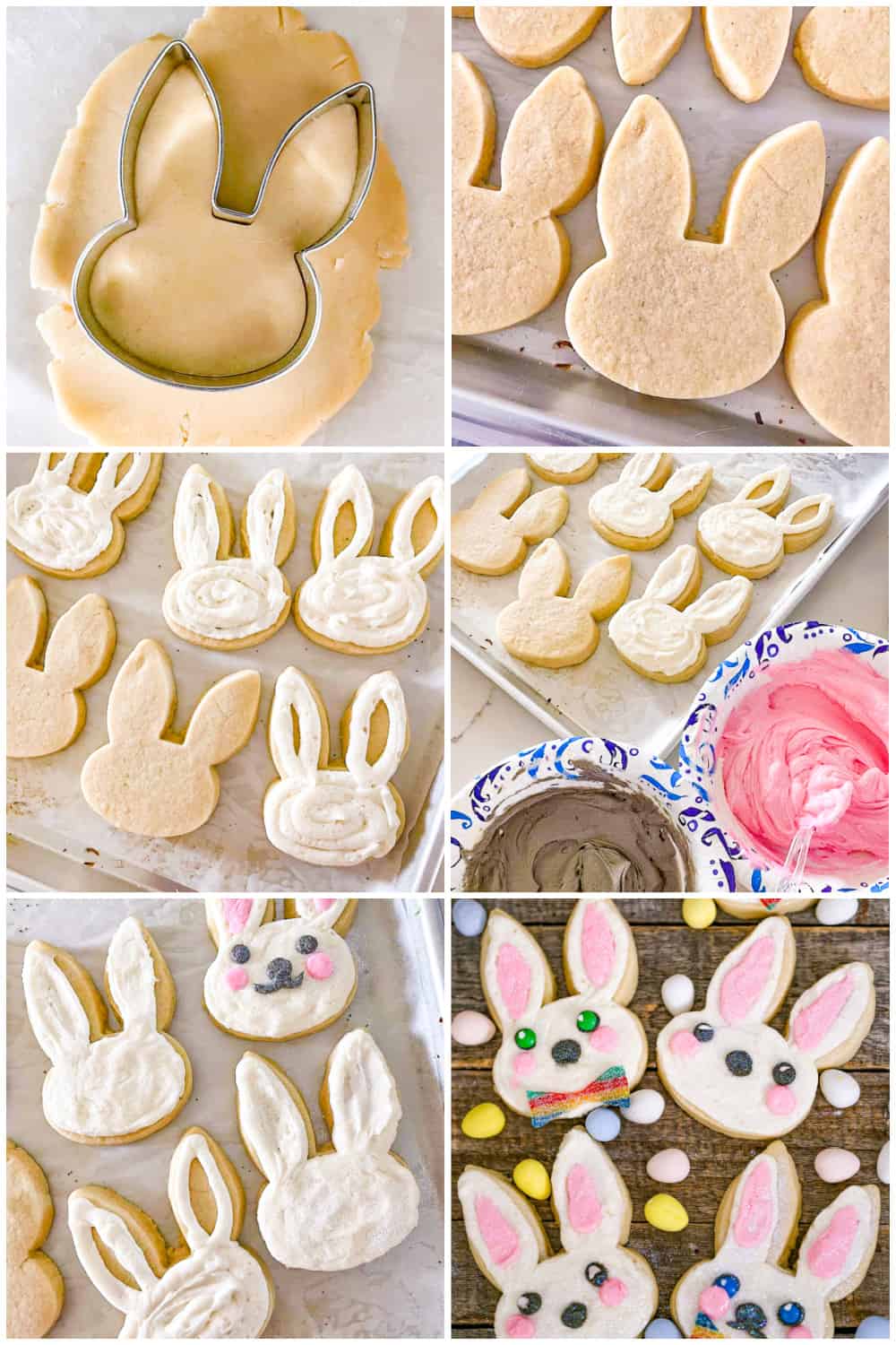 easter bunny sugar cookies