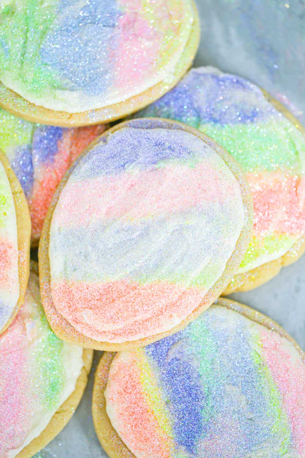 Rainbow Easter Egg Sugar Cookies The Baking ChocolaTess