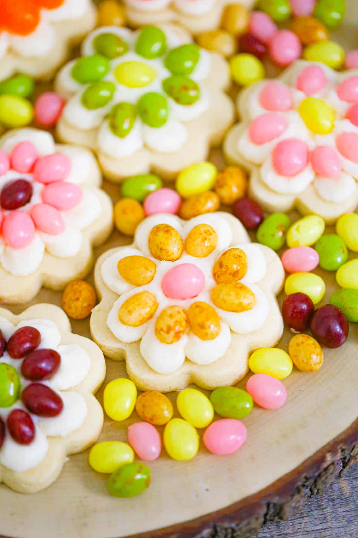 easter cookies with jelly beans