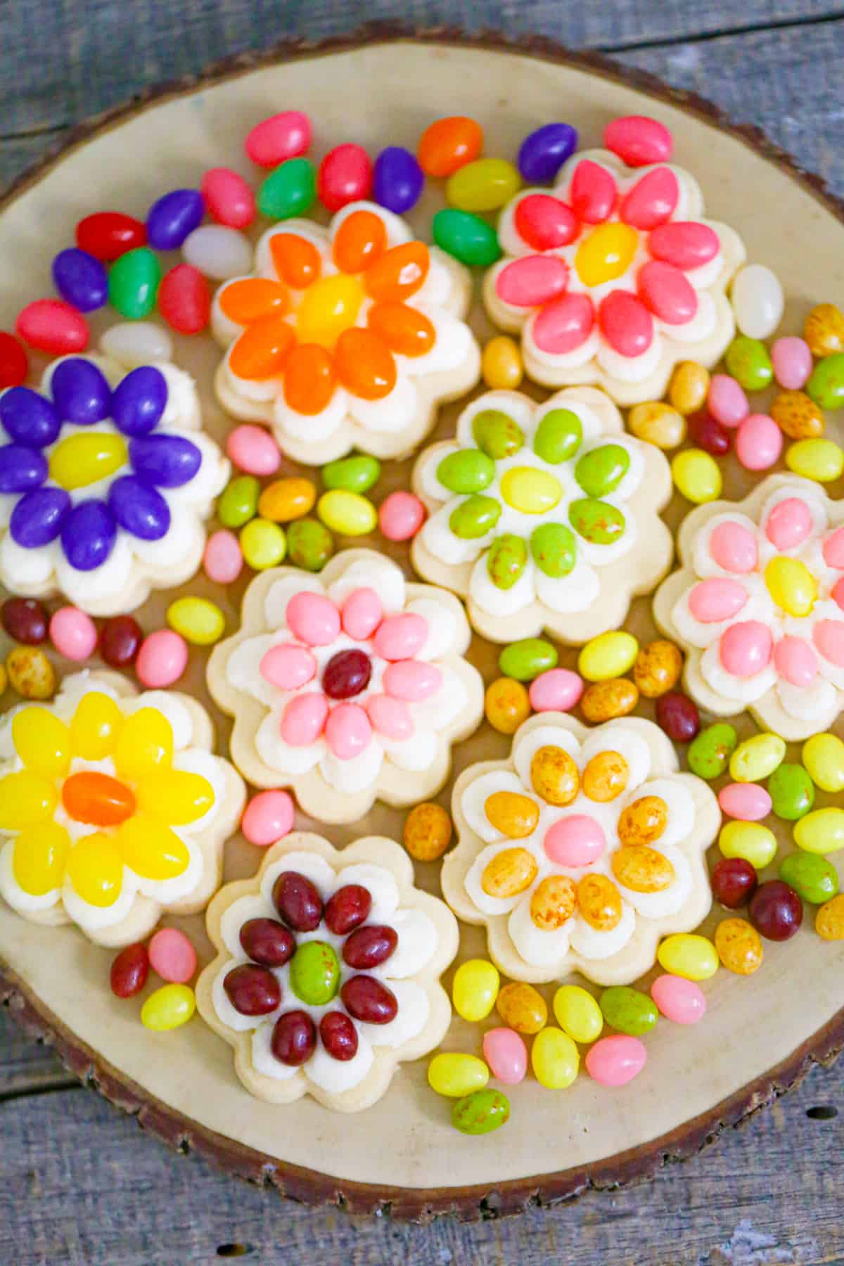 easter cookies with jelly beans