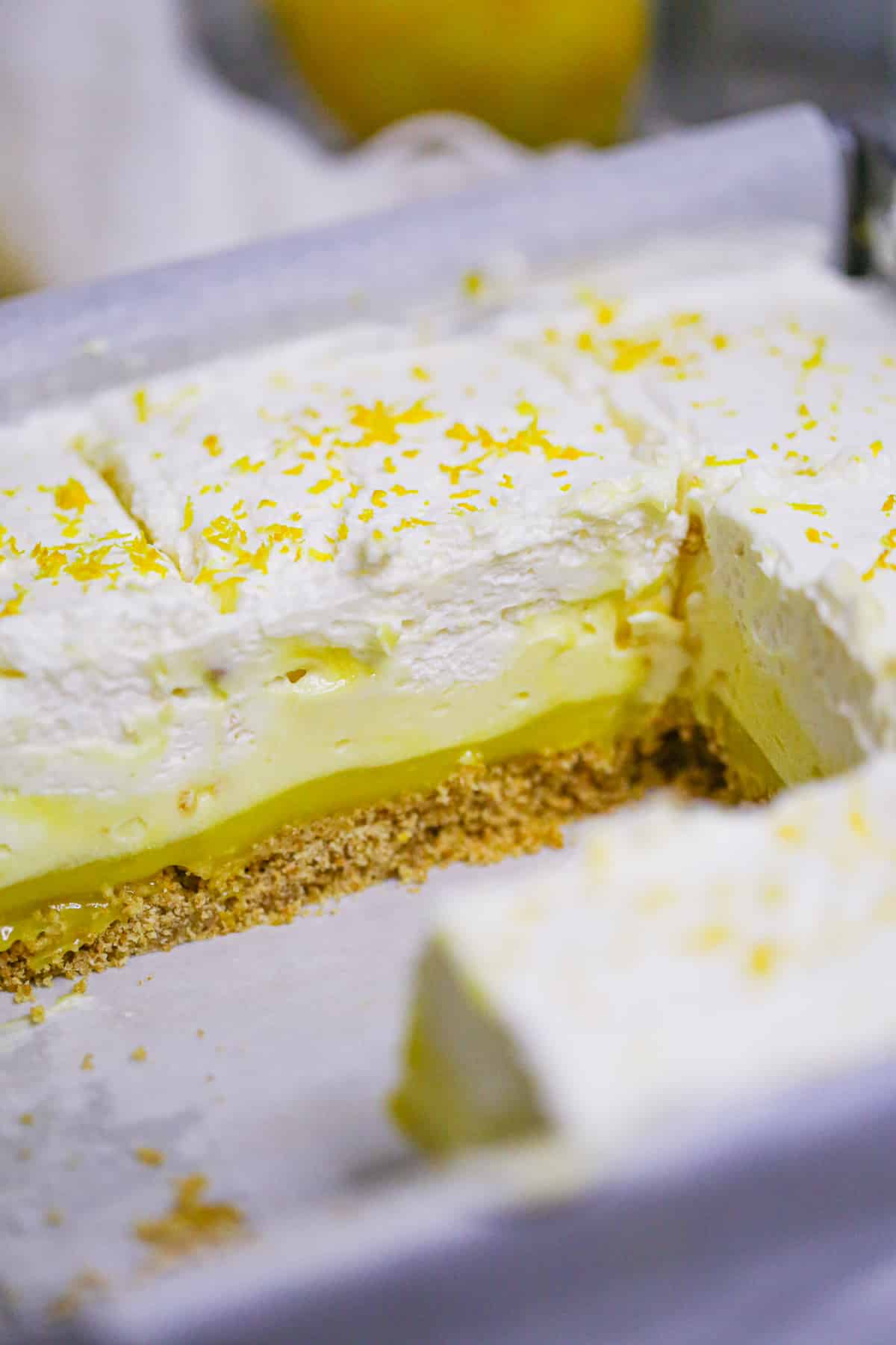 layered dessert lemon