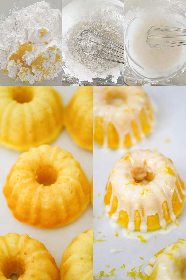 Mini Lemon Bundt Cakes - The Baking ChocolaTess