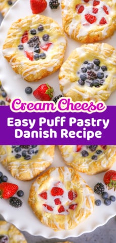 cream cheese danish with puff pastry recipe