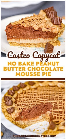 Decadent Peanut Butter Chocolate Pie - Costco CopyCat Recipe