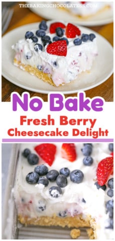 Easy No-Bake Berry Cheesecake Delight Dessert
