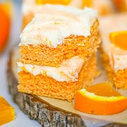 Orange Creamsicle Cake Bars