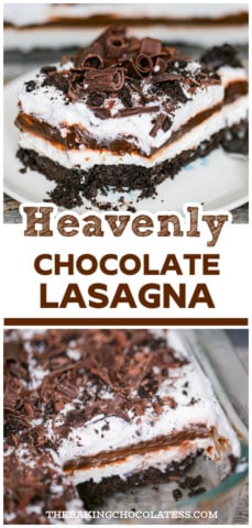 Chocolate Lasagna Layered Dessert