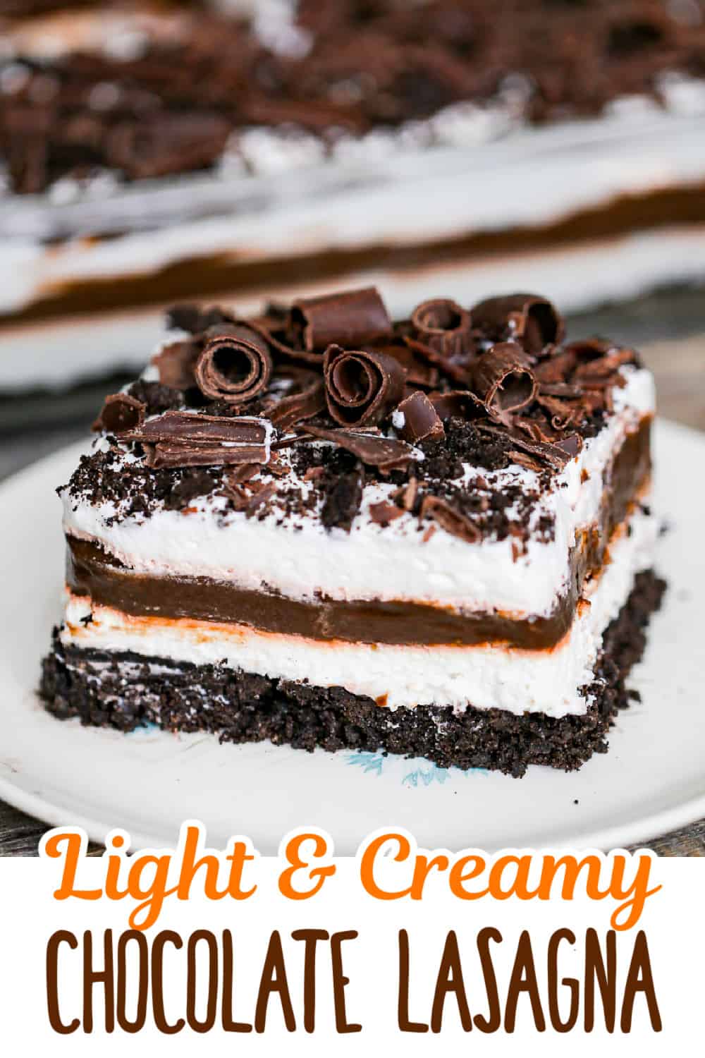 Chocolate Lasagna Layered Dessert