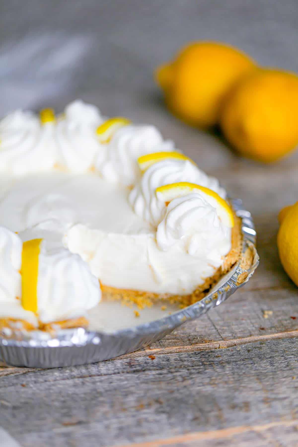 easy no bake lemon pie recipe - sweetened condensed milk whipped cream