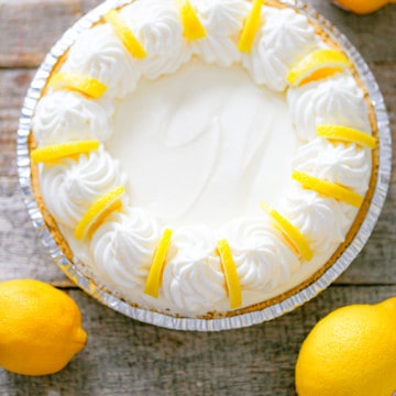 4 Ingredient No Bake Lemon Pie