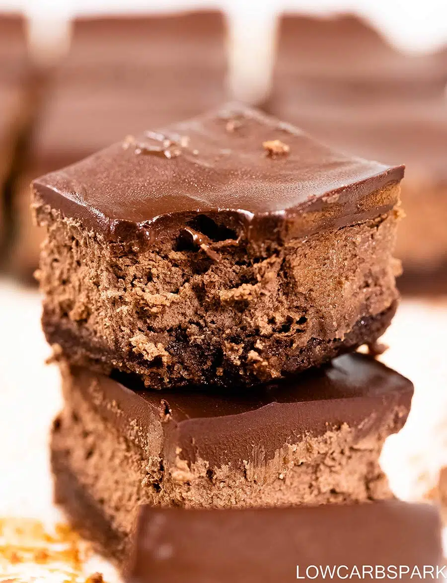 Triple Chocolate Cheesecake Bars - best chocolate dessert recipes