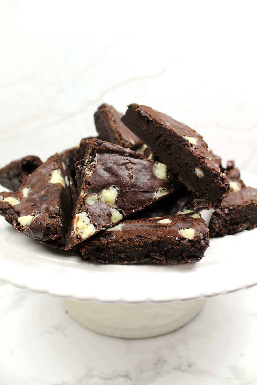 chewy vegan brownies