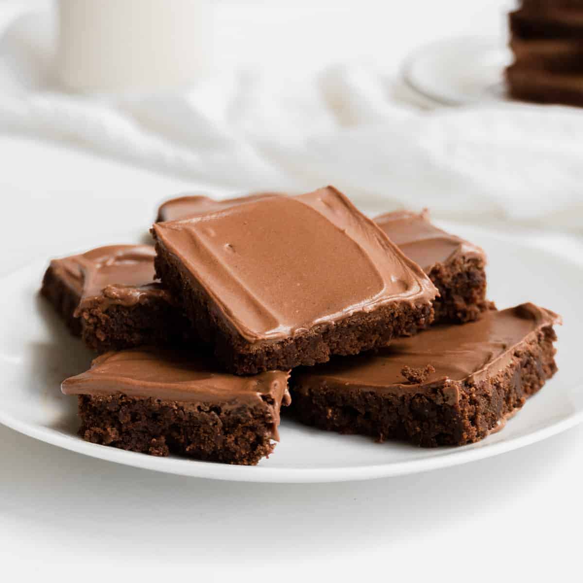 fudgy frosted brownies - best chocolate dessert recipes