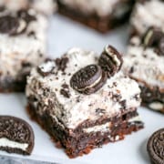 Oreo Brownies With 3 Ingredient Oreo Frosting
