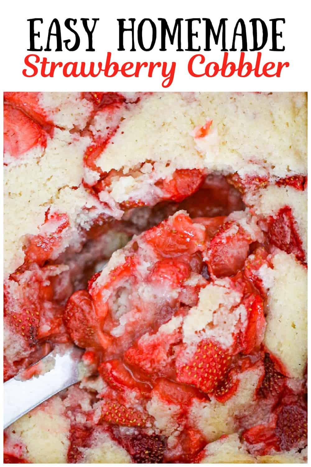 Best fresh easy homemade Strawberry Cobbler recipe