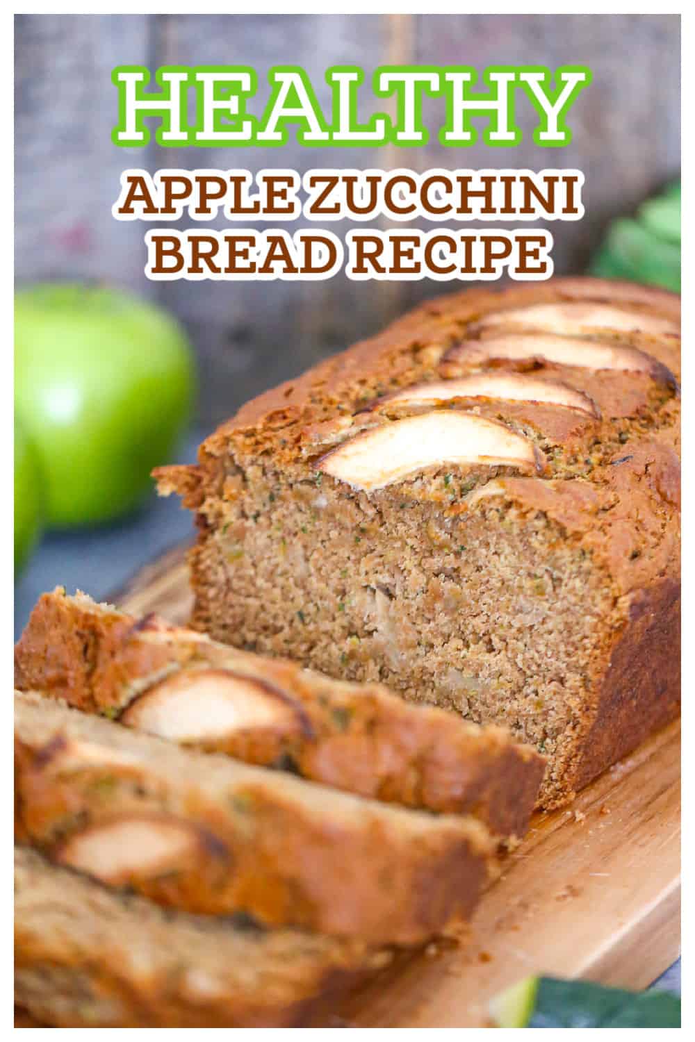 Healthy Apple Zucchini Bread