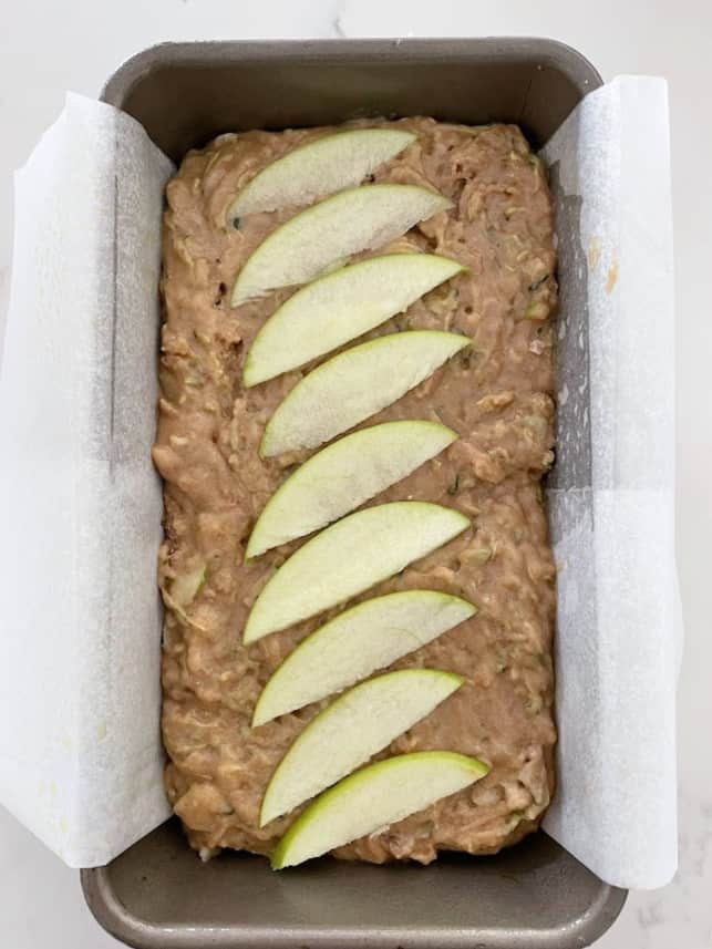easy Healthy Apple Zucchini Bread vegan recipe option