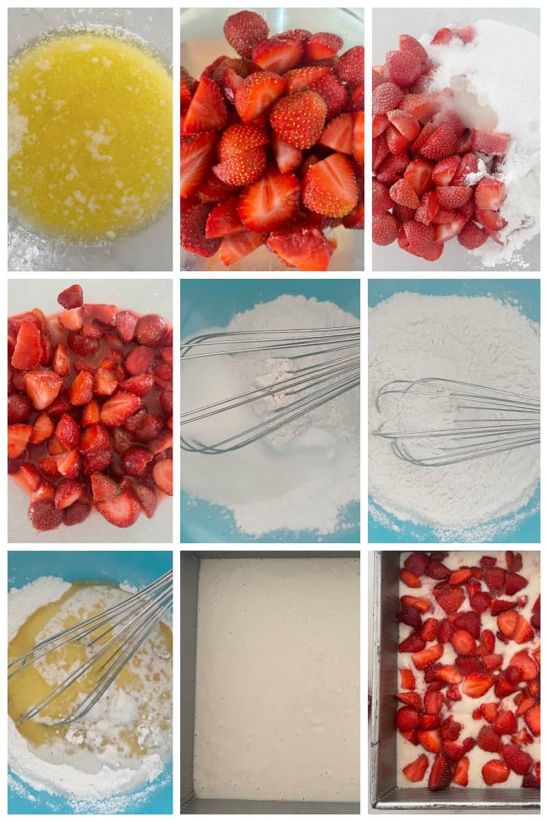 tutorial for Best fresh easy homemade Strawberry Cobbler recipe