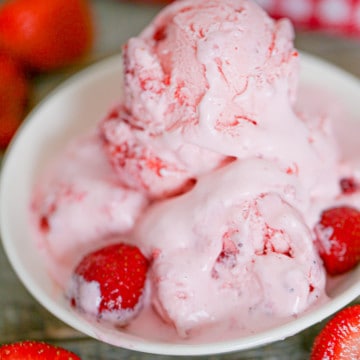 Easiest No Churn Strawberry Ice Cream