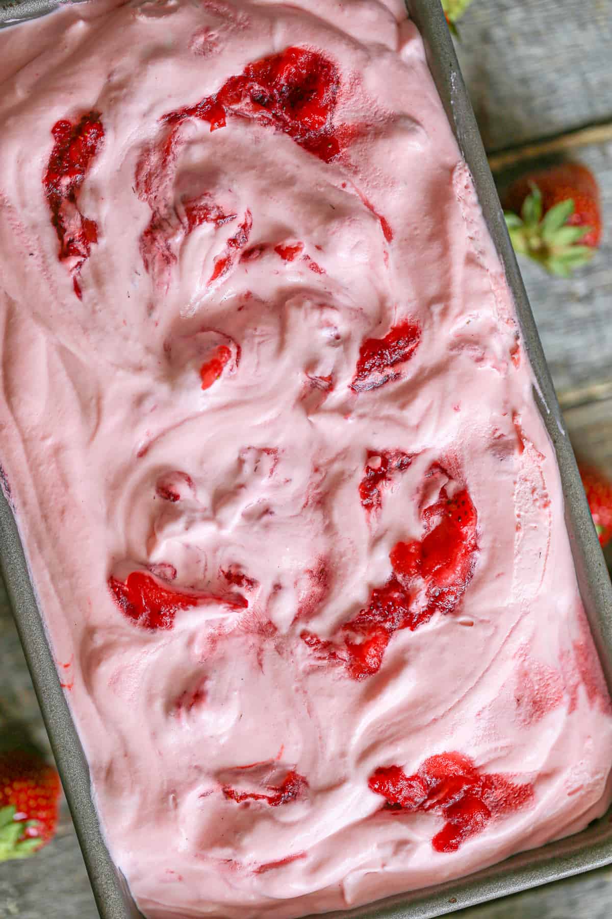 easy homemade strawberry ice cream no churn recipe