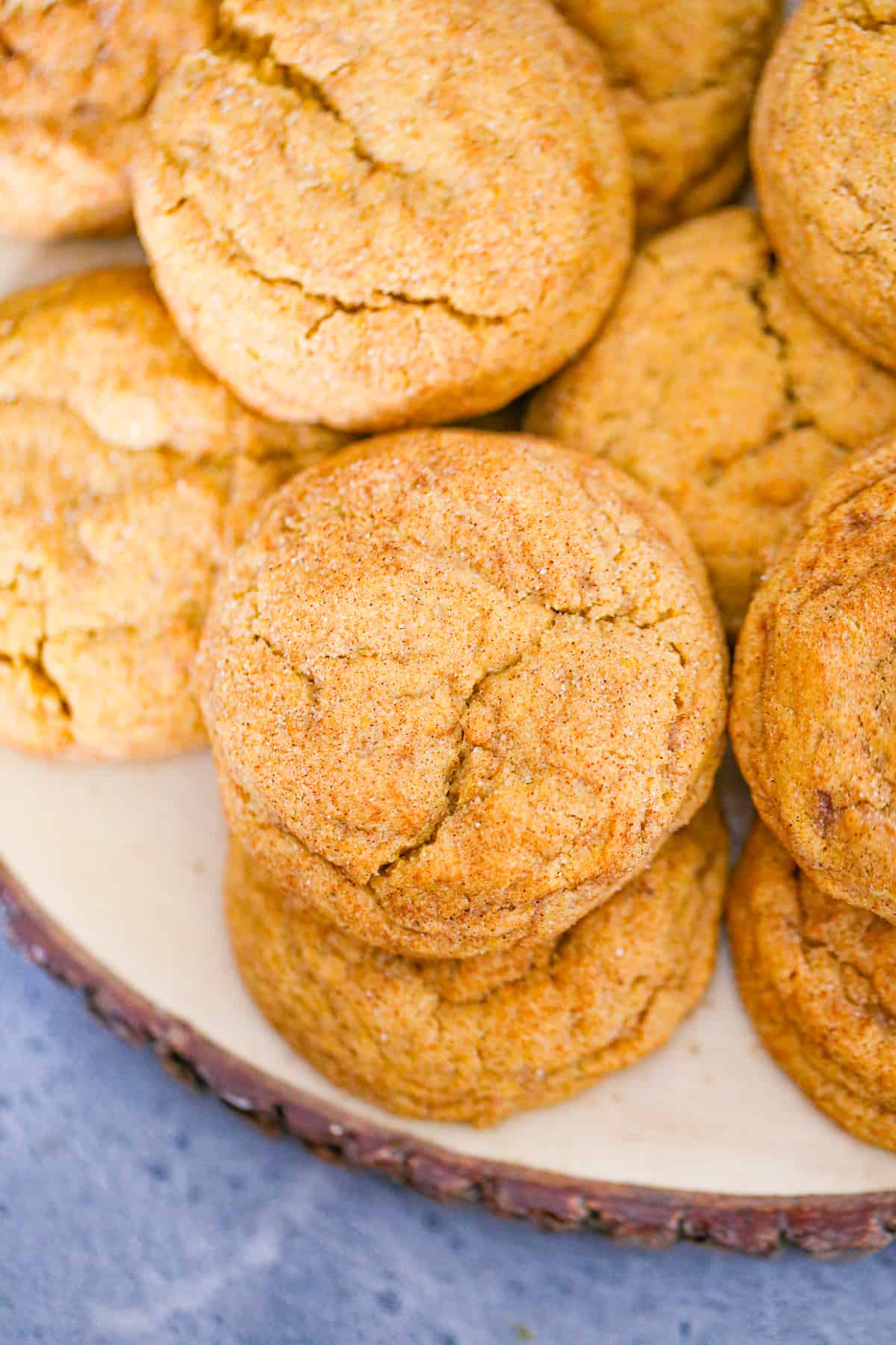 cinnamon sugar pumpkin snickerdoodle cookies recipe