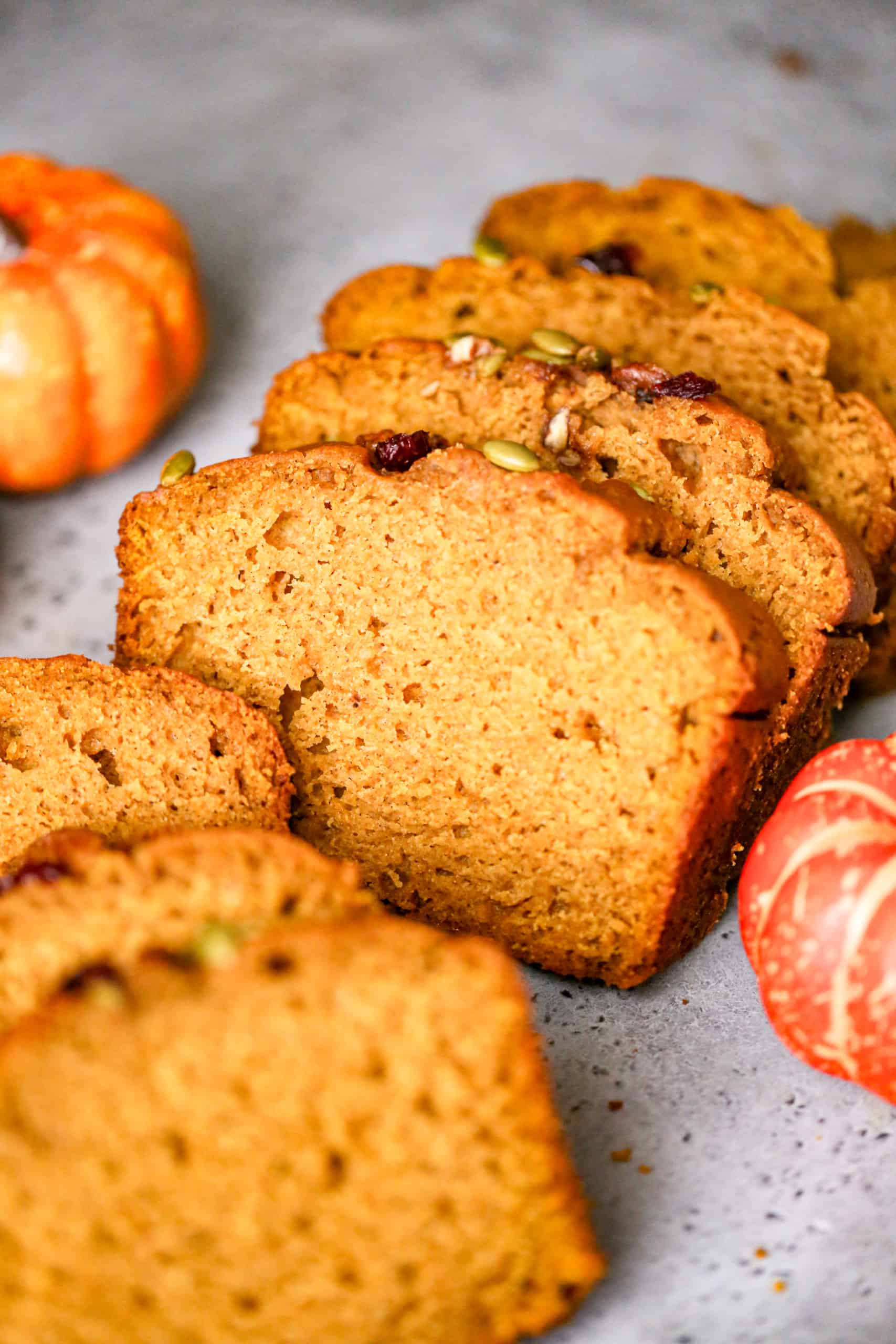 healthy Pumpkin Greek Yogurt Bread fall recipe