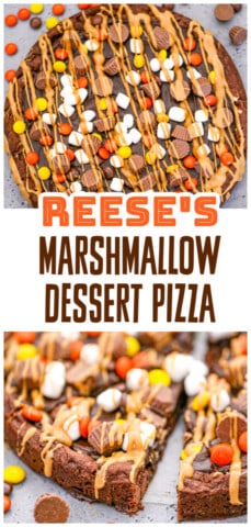 Ultimate Reese's Marshmallow Cookie Pizza