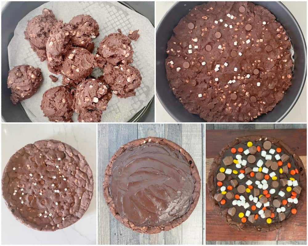 Ultimate Reese's Marshmallow Cookie Pizza recipe cookies chocolate peanut butter