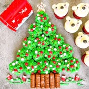 Christmas Tree Pull Apart Cupcakes Cake
